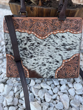 Load image into Gallery viewer, Tooled leather cowhide handbags
