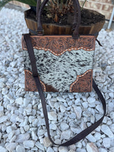 Load image into Gallery viewer, Tooled leather cowhide handbags
