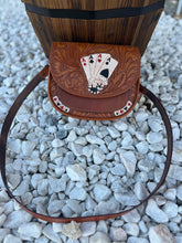 Load image into Gallery viewer, Tooled leather crossbody
