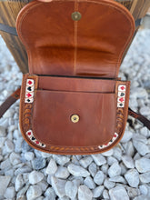 Load image into Gallery viewer, Tooled leather crossbody

