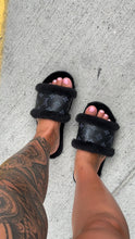 Load image into Gallery viewer, Women’s U G G fur lined L V Slides
