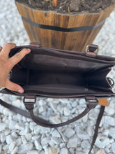 Load image into Gallery viewer, Tooled leather cowhide handbags
